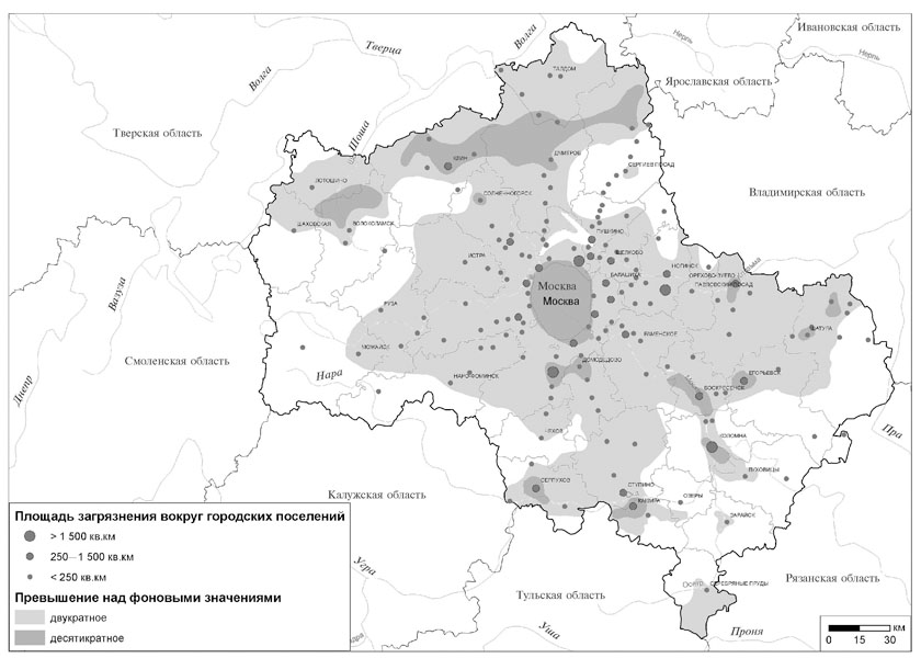 Температура почвы в подмосковье. Карта загрязнения почвы Московской области. Карта радиационного загрязнения Подмосковья.
