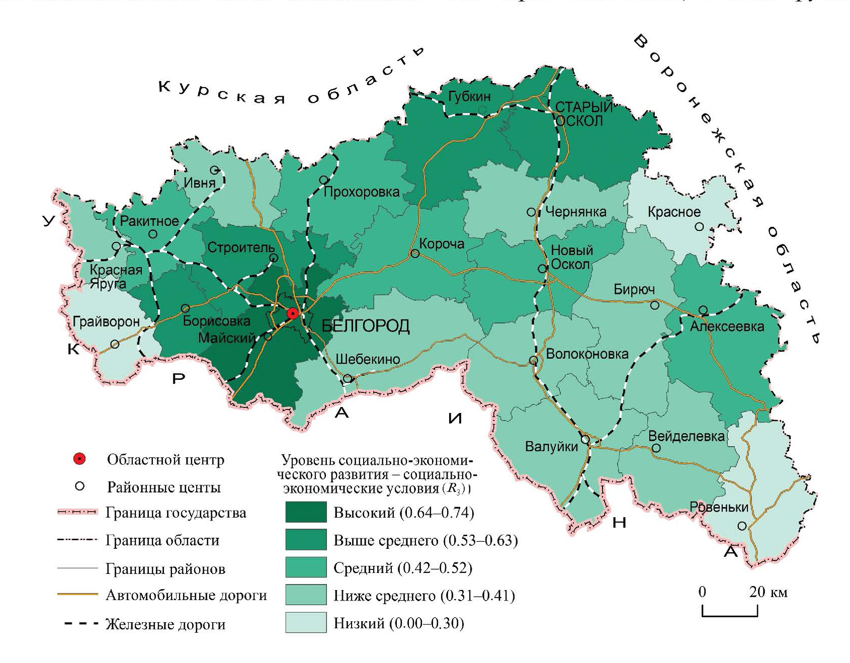 Город грайворон на карте белгородской