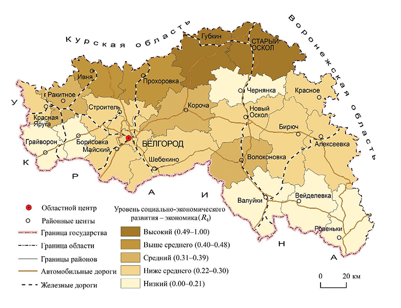Ракитное курская область на карте